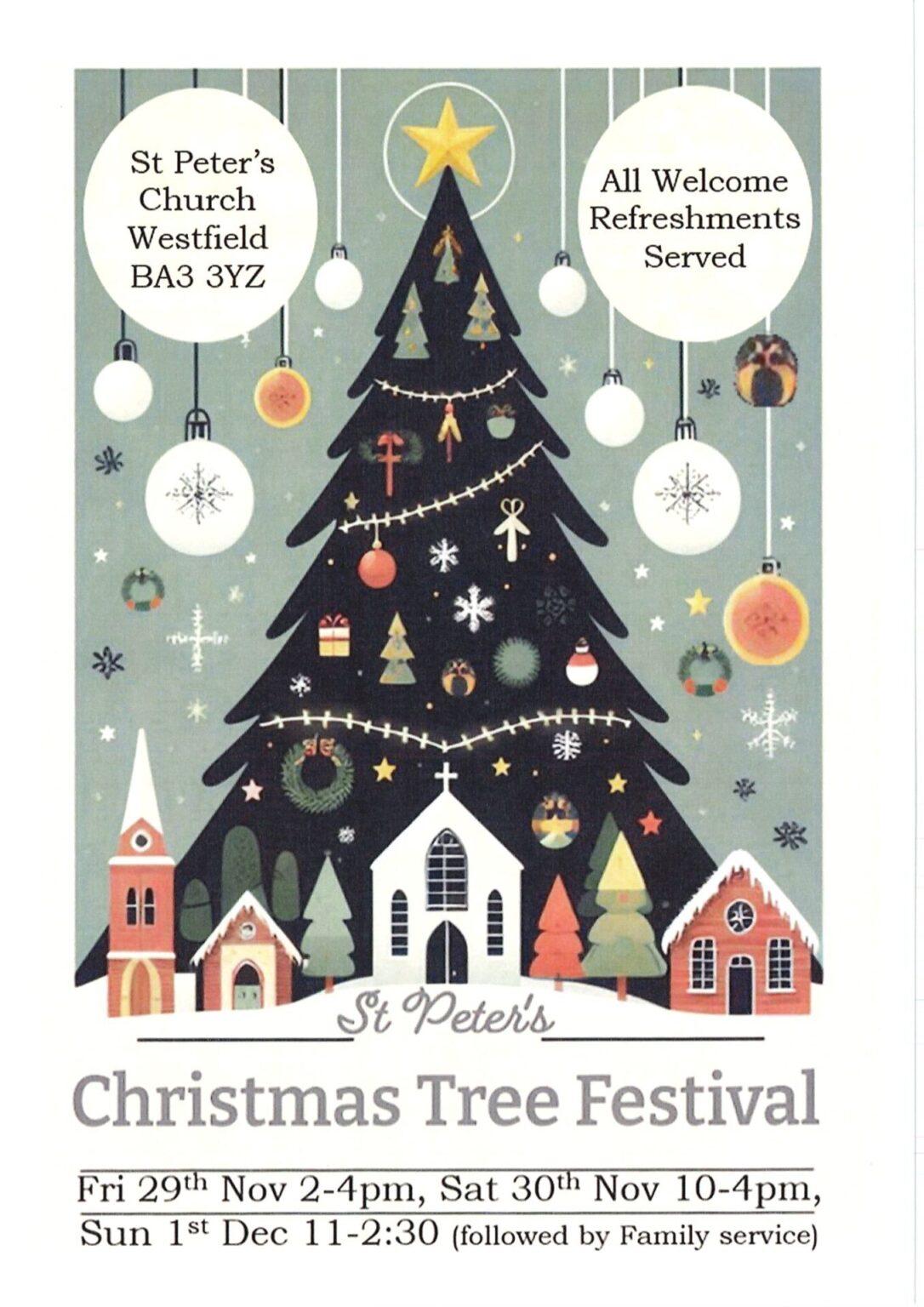 St Peter's Church Christmas Tree Festival Westfield Parish Council